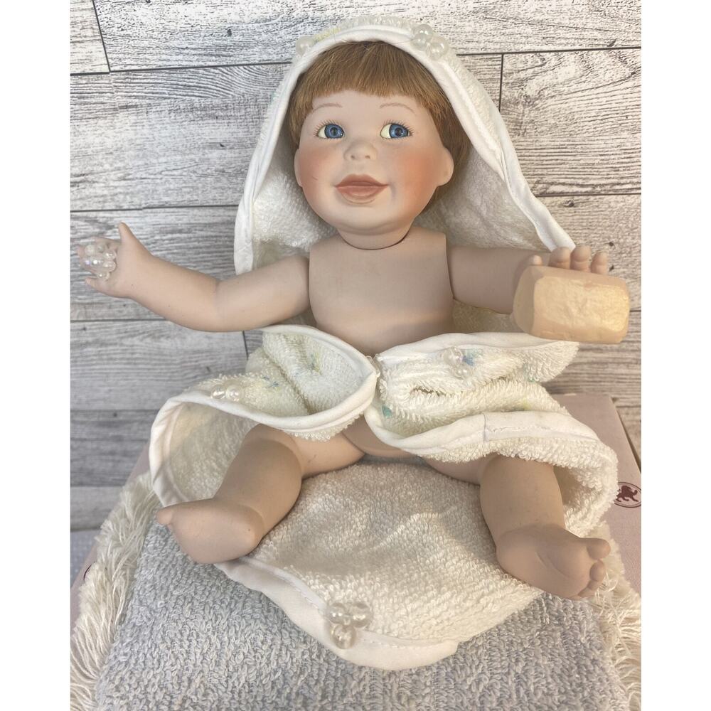 1996 Ashton Drake “Bubble Trouble” Doll Potpourri Babies Original Box COA